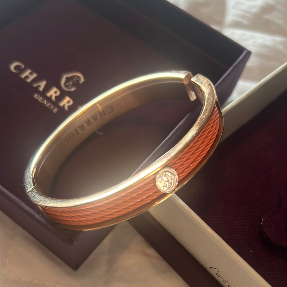 Charriol Gold Bangle Bracelet - Picture 7 of 15